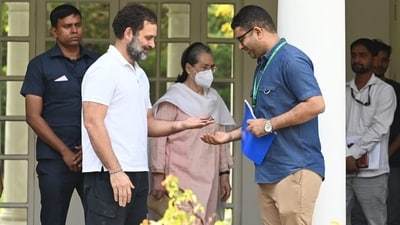 Congress leader Rahul Gandhi on Saturday vacated his official bungalow following his disqualification from Parliament. Gandhi had moved out all his belongings from his official residence on Friday, with reports claiming that he would hand over the bungalow to the Lok Sabha secretariat on Saturday. Congress leader Rahul Gandhi on Saturday vacated his official bungalow following his disqualification from Parliament. Gandhi had moved out all his belongings from his official residence on Friday, with reports claiming that he would hand over the bungalow to the Lok Sabha secretariat on Saturday. 