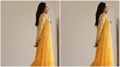Sobhita, on Sunday, shared a string of pictures of herself from the press meet in Kochi, Kerala. Playing muse to fashion designer house Label: Anushree, Sobhita picked an ethnic ensemble for the promotions. (Instagram/@sobhitad) Sobhita, on Sunday, shared a string of pictures of herself from the press meet in Kochi, Kerala. Playing muse to fashion designer house Label: Anushree, Sobhita picked an ethnic ensemble for the promotions. (Instagram/@sobhitad)