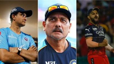 Sourav Ganguly; Ravi Shastri; Virat Kohli (IPL/File) Sourav Ganguly; Ravi Shastri; Virat Kohli (IPL/File)