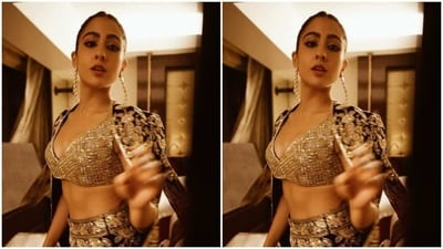 Sara's fashion diaries are getting better by the day. A few days back, sara gave us a glimpse of her stunning golden lehenga. Here’s a picture. (Instagram/@saraalikhan95) Sara's fashion diaries are getting better by the day. A few days back, sara gave us a glimpse of her stunning golden lehenga. Here’s a picture. (Instagram/@saraalikhan95)