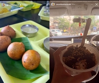 After lunch, Anushka also had some ice cream. After lunch, Anushka also had some ice cream.