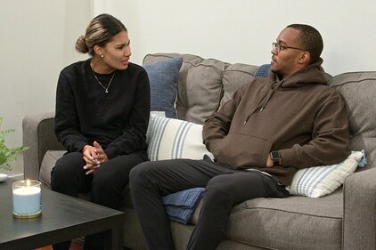 Marshall Glaze and Jackie Bonds in Love is Blind Season 4. Marshall Glaze and Jackie Bonds in Love is Blind Season 4.