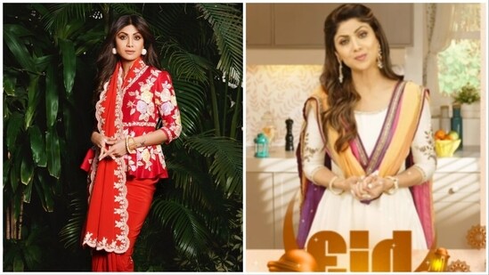 Shilpa Shetty took to her Instagram handle to share a video wishing her fans Eid Mubarak and wrote, "ईद मुबारक !."(Instagram/@theshilpashetty)