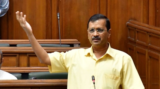 Delhi chief minister and AAP supremo Arvind Kejriwal. (ANI )