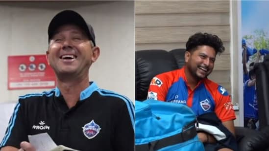 Ricky Ponting; Kuldeep Yadav (Twitter)