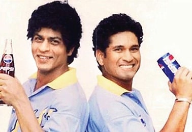 Pepsi cashed in tremendously on the phenomenon. In one ad, Shah Rukh Khan pretends to be Sachin, all to get his hands on a can of cola; then panics when the master batsman is called out onto the pitch. Pepsi cashed in tremendously on the phenomenon. In one ad, Shah Rukh Khan pretends to be Sachin, all to get his hands on a can of cola; then panics when the master batsman is called out onto the pitch.
