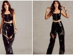 Rhea Chakraborty, who is featuring as a gang leader on the show Roadies, recently arrived on the set of the show like a true boss lady in all-black street wear.&nbsp;