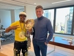 Eminent Video game journalist Hip Hop Gamer with Strauss Zelnick, CEO of Take-Two Interactive (Image Source: Twitter) Eminent Video game journalist Hip Hop Gamer with Strauss Zelnick, CEO of Take-Two Interactive (Image Source: Twitter)