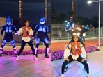 Trio dances on London Thumakda. Trio dances on London Thumakda.