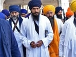 Picture of Waris Punjab De chief Amritpal Singh who was arrested from Punjab's Moga on Sunday.