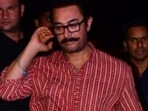 Aamir Khan was spotted wearing Salman Khan's bracelet at a party. Aamir Khan was spotted wearing Salman Khan's bracelet at a party.