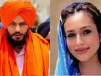 Waris Punjab De chief Amritpal Singh and his wife Kirandeep Kaur.