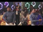 Man dances to Billo Rani. Man dances to Billo Rani.