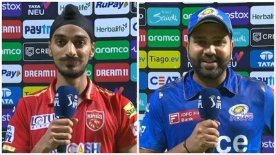 Arshdeep bagged four wickets and leaked 29 runs in his 4 overs against Rohit's Mumbai Indians (IPL) Arshdeep bagged four wickets and leaked 29 runs in his 4 overs against Rohit's Mumbai Indians (IPL)