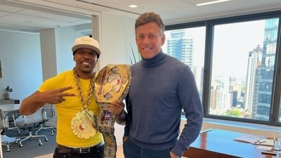Eminent Video game journalist Hip Hop Gamer with Strauss Zelnick, CEO of Take-Two Interactive (Image Source: Twitter) Eminent Video game journalist Hip Hop Gamer with Strauss Zelnick, CEO of Take-Two Interactive (Image Source: Twitter)
