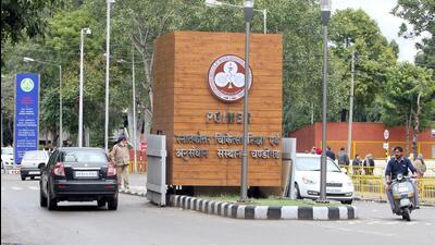 Post Graduate Institute of Medical Education and Research (PGIMER) has appointed Dr Naresh Panda, professor and head of otolaryngology department, as the dean (academics) after the Chandigarh bench of the Central Administrative Tribunal vacated the status quo order on the retirement of Dr Rakesh Sehgal dated March 31. (HT file)