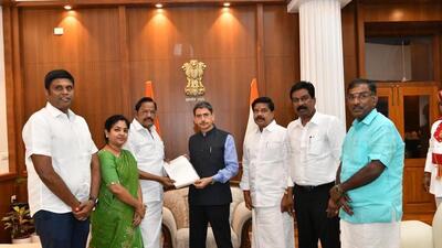 TN opposition parties demand independent probe into minister’s audio clip case. (HT) TN opposition parties demand independent probe into minister’s audio clip case. (HT)