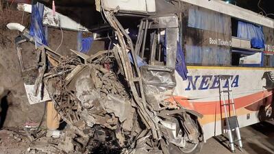 The accident occurred near the Swami Narayan temple on the Pune-Bengaluru highway early Sunday morning. (Sourced) The accident occurred near the Swami Narayan temple on the Pune-Bengaluru highway early Sunday morning. (Sourced)