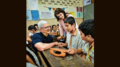 Tim Cook (HT Photo) Tim Cook (HT Photo)