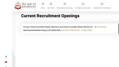 BSF Head Constable Recruitment: Application process begins at rectt.bsf.gov.in BSF Head Constable Recruitment: Application process begins at rectt.bsf.gov.in
