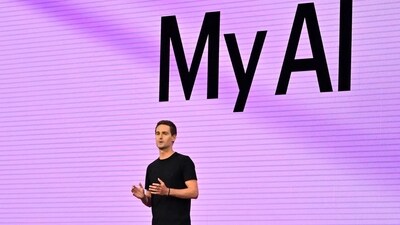 Evan Spiegel, CEO of Snapchat showcases My AI to fans (Image Credit: Getty Images) Evan Spiegel, CEO of Snapchat showcases My AI to fans (Image Credit: Getty Images)