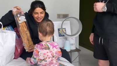 Priyanka Chopra reunited with daughter Malti Marie Chopra Jonas.
