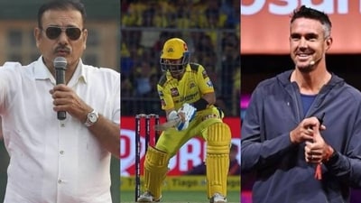 Ravi Shastri; Ajinkya Rahane; Kevin Pietersen Ravi Shastri; Ajinkya Rahane; Kevin Pietersen