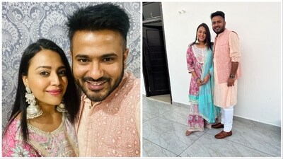 Swara Bhasker celebrated her first Eid with husband Fahad Ahmad. Swara Bhasker celebrated her first Eid with husband Fahad Ahmad.