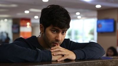 Varun Dhawan in a still from October. Varun Dhawan in a still from October.