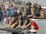 Pakistan's army soldiers. Pakistan's army soldiers.