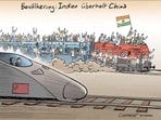 The cartoon by German media company ‘Der Spiegel' which is being criticised.
