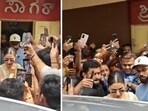 Anushka Sharma and Virat Kohli exiting the eatery in Bangalore. Anushka Sharma and Virat Kohli exiting the eatery in Bangalore.