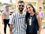 Virat Kohli and Anushka Sharma interacted with people for a brand promotion. Virat Kohli and Anushka Sharma interacted with people for a brand promotion.