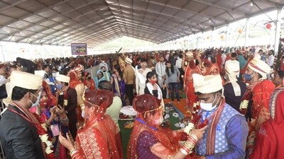 Visuals from a mass marriage event. (HT File Photo) Visuals from a mass marriage event. (HT File Photo)