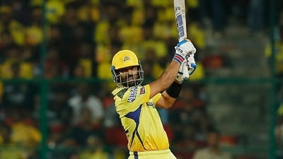 Between pragmatists highlighting low returns on home pitches and purists pointing out the steel he injected in India’s batting overseas, Rahane the white-ball riddle somehow remained unsolved. (Chennai Super Kings Twitter) Between pragmatists highlighting low returns on home pitches and purists pointing out the steel he injected in India’s batting overseas, Rahane the white-ball riddle somehow remained unsolved. (Chennai Super Kings Twitter)