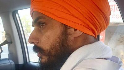 Amritpal Singh was arrested on Sunday. (PTI) Amritpal Singh was arrested on Sunday. (PTI)