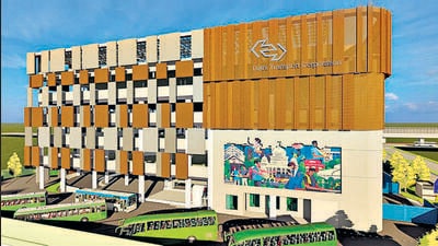 An artist’s impression of the bus depot at Vasant Vihar. An artist’s impression of the bus depot at Vasant Vihar.