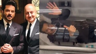 Anupam Kher teased Anil Kapoor as he took oxygen therapy.