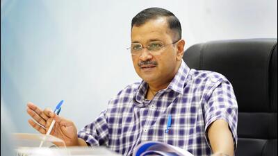 Chief Minister Arvind Kejriwal chairs a high-level meeting with the labour department to review the functioning of the Delhi Building and Other Construction Workers Welfare Board in New Delhi on Monday. (HT Photo) Chief Minister Arvind Kejriwal chairs a high-level meeting with the labour department to review the functioning of the Delhi Building and Other Construction Workers Welfare Board in New Delhi on Monday. (HT Photo)