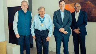 Ratan Tata honoured with Order of Australia. (Twitter) Ratan Tata honoured with Order of Australia. (Twitter)
