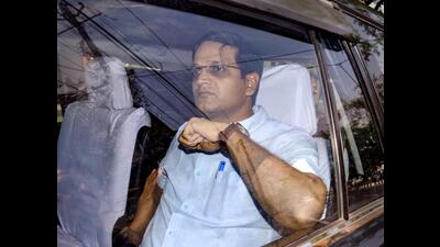 Jharkhand IAS officer Chhavi Ranjan arrives at ED office in Ranchi on Monday. (PTI)