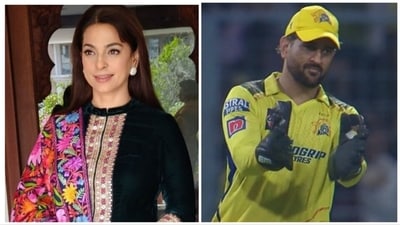 Juhi Chawla was all praise for MS Dhoni after the recent IPL match. Juhi Chawla was all praise for MS Dhoni after the recent IPL match.