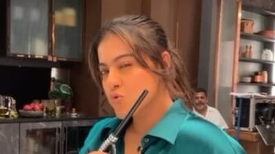 Kajol posted a Instagram video of herself joking to shooting someone while working on a film set.