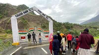 Kaman Aman Setu was until 2018 used for cross-LoC trade and travel. (HT PHOTO) Kaman Aman Setu was until 2018 used for cross-LoC trade and travel. (HT PHOTO)