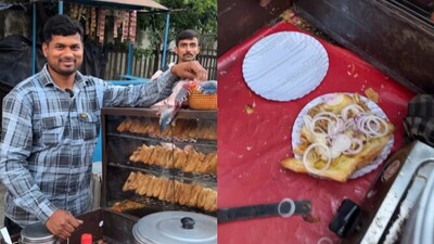 Street food vendor creates momo patty. (Instagram/@foodiepandits)