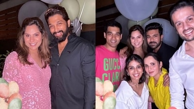 The friends of Ram Charan and Upasana Konidela hosted a baby shower for the couple.