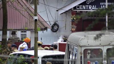 Waris Punjab De chief Amritpal Singh being brought to Dibrugarh Central Jail following his arrest in Punjab’s Moga district on Sunday. (PTI Photo) Waris Punjab De chief Amritpal Singh being brought to Dibrugarh Central Jail following his arrest in Punjab’s Moga district on Sunday. (PTI Photo)