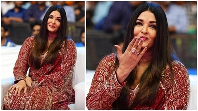 Aishwarya Rai during PS 2 event in Hyderabad. Aishwarya Rai during PS 2 event in Hyderabad.
