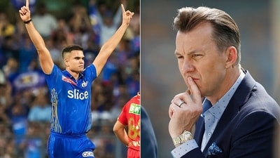 Arjun Tendulkar; Brett Lee