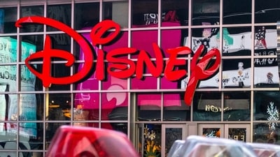 The logo of the Times Square Disney store is seen in Times Square, New York City, US. (File image) (REUTERS)